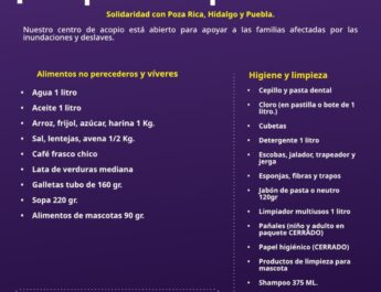 Los Boys Scout se unen a la cadena solidaria para ayudar a los damnificados de Veracruz, Hidalgo y Puebla. Este sábado 18 de octubre, puede contribuir con víveres, medicinas, ropa, agua embotellada y cualquier otra ayuda, en el centro de acopio que se instalará en Reino Mágico, en el Puerto de Veracruz.