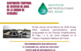 Exhorta IMA a almacenar agua ante suspensión temporal del servicio por mantenimiento preventivo