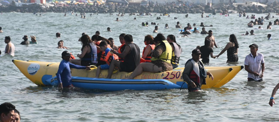 Alta afluencia en playas, centro histórico y ocupación hotelera al 100% en la ciudad de Veracruz