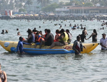 Alta afluencia en playas, centro histórico y ocupación hotelera al 100% en la ciudad de Veracruz