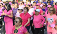 Participan 200 mujeres en “Guantes Rosas” en la ciudad de Veracruz