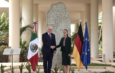 Presidenta Claudia Sheinbaum recibe a su homólogo de la República Federal de Alemania, Frank-Walter Steinmeier, en el Museo Maya de Cancún