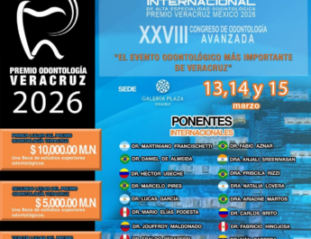 Veracruz será sede del 9° Congreso Internacional de Alta Especialidad Odontológica «Premio Veracruz México 2026”