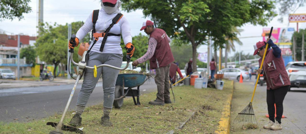 Recupera Ayuntamiento de Veracruz más de 160 espacios públicos con jornadas permanentes de mantenimiento
