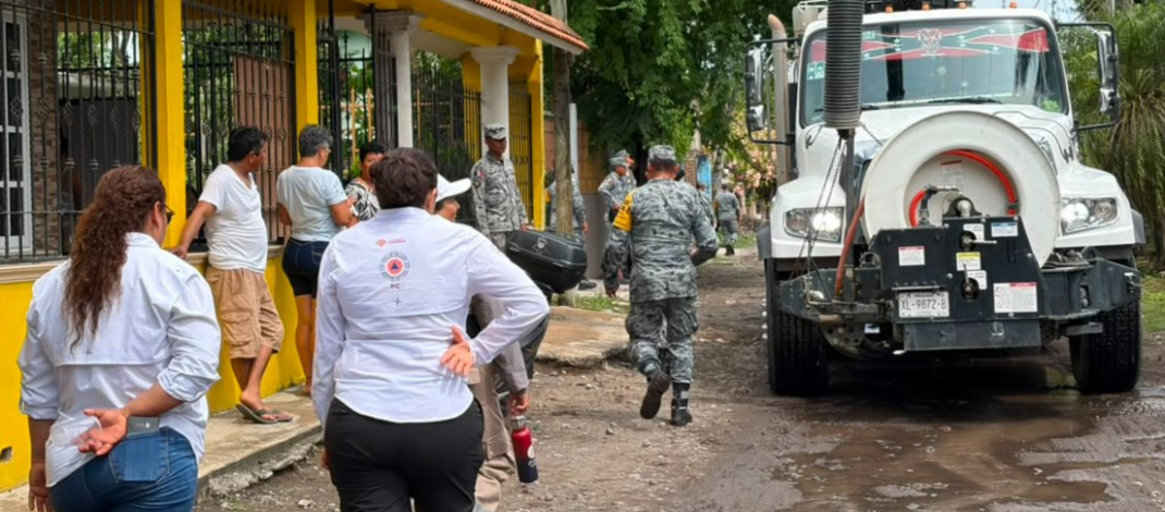 Activa Gobierno del Estado ayuda humanitaria y labores de limpieza por lluvias