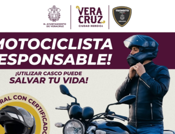 Refuerza Ayuntamiento de Veracruz operativo “Moto Segura” para prevenir accidentes y salvar vidas