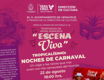 Invita Ayuntamiento de Veracruz a disfrutar “Tropicalísimo, Noches de Carnaval”
