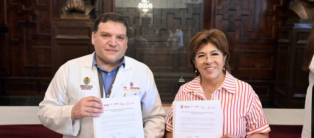 Refrenda Rosa María compromiso con la salud mental y la prevención de adicciones en la ciudad de Veracruz
