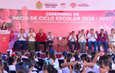 Rocío Nahle inaugura ciclo escolar; 2 millones de estudiantes regresan a clases