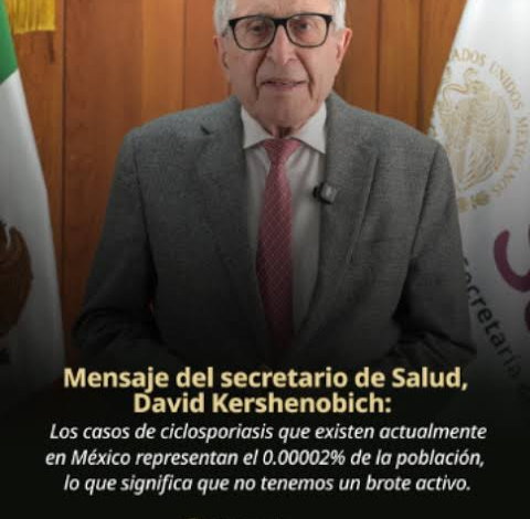 Casos de ciclosporiasis no representan un brote: Secretaría de Salud