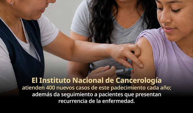México mantiene avance en prevención del cáncer cervicouterino con vacunación y diagnóstico oportuno