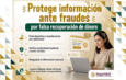 SSPC emite recomendaciones para prevenir fraudes por falsas ofertas de recuperación de dinero y supuestas fiscalías digitales