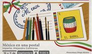 Taller de postales ilustradas en la Pinacoteca Diego Rivera