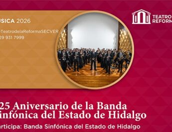 Concierto de la Banda Sinfónica del Estado de Hidalgo en el Teatro de la Reforma