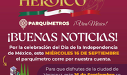 Suspende Ayuntamiento de Veracruz cobro de parquímetros este 16 de septiembre
