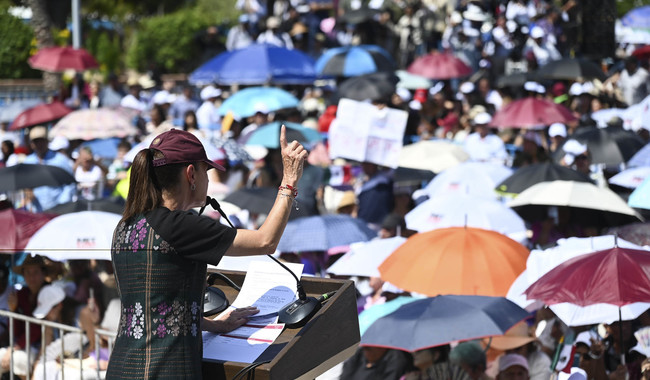 La injerencia no, subordinación tampoco y entreguismo menos. México defiende siempre su soberanía: presidenta desde La Paz, BCS