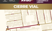 Anuncian cierre vial por rehabilitación de drenaje pluvial en colonia El Coyol Sección A
