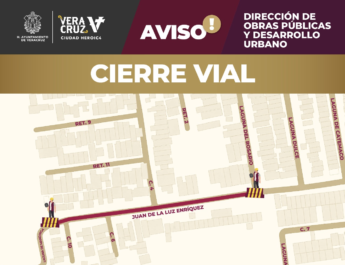Anuncian cierre vial por rehabilitación de drenaje pluvial en colonia El Coyol Sección A