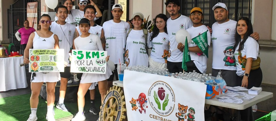Salud y Xalapa convocan a más de 2 mil jóvenes en carrera por la donación