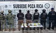 Ejecuta FGR orden de cateo y asegura más de 50 mil litros de hidrocarburo, armas y vehículos en Tihuatlán