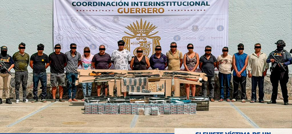 FGE Guerrero fortalece investigaciones por hechos en Juan R. Escudero y detiene a 16 integrantes del grupo delictivo «Los Ardillos» en operativo interinstitucional