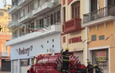 Sofocan Bomberos Municipales de Veracruz incendio en local comercial del Centro Histórico