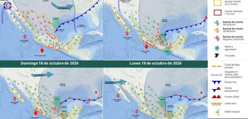 Mantiene Veracruz Alerta Gris por lluvias intensas y evento de Norte: SPC