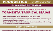Mantiene Ayuntamiento de Veracruz vigilancia ante tormenta tropical Isaías