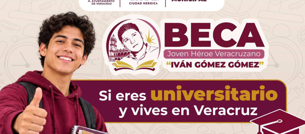 Amplía Ayuntamiento de Veracruz plazo de prerregistro y carga de documentos para beca municipal universitaria