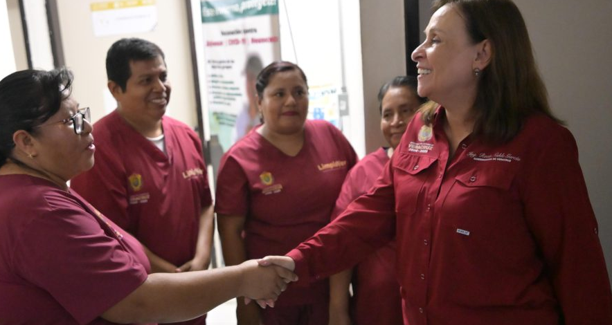 Respeta Rocío Nahle la manifestación pacífica y mantiene atención hospitalaria