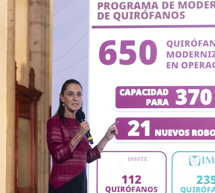 Llevamos 2 años trabajando intensamente, el objetivo es tener el mejor sistema de salud; se tienen 34 hospitales nuevos: presidenta