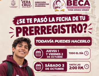 Se extiende prerregistro para la Beca “Joven Héroe Veracruzano Iván Gómez Gómez” en la ciudad de Veracruz