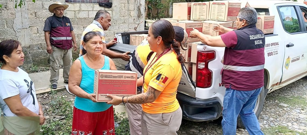 Restablecen caminos y servicios en el norte de Veracruz; avanza Fase de Recuperación
