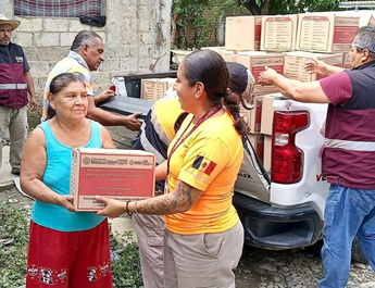 Restablecen caminos y servicios en el norte de Veracruz; avanza Fase de Recuperación