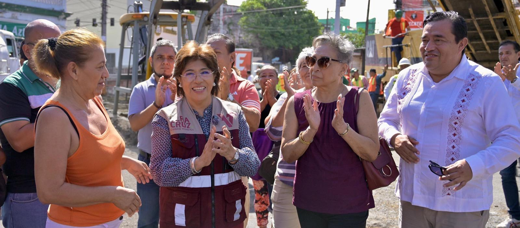 Inicia Rosa María rehabilitación integral de la emblemática avenida Miguel Hidalgo, corazón comercial de Veracruz