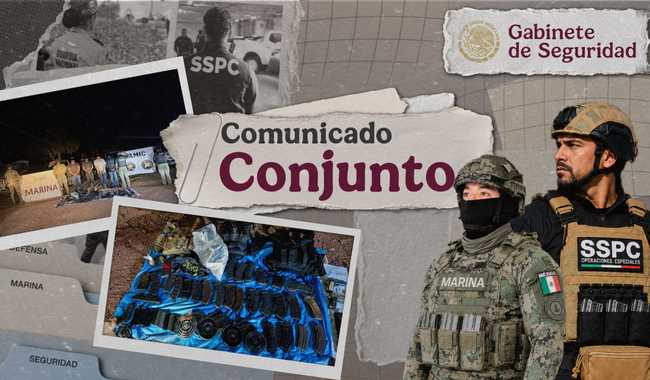 En Sonora, tras un operativo coordinado, se neutraliza a un objetivo prioritario y se detiene a cuatro integrantes de un grupo delictivo