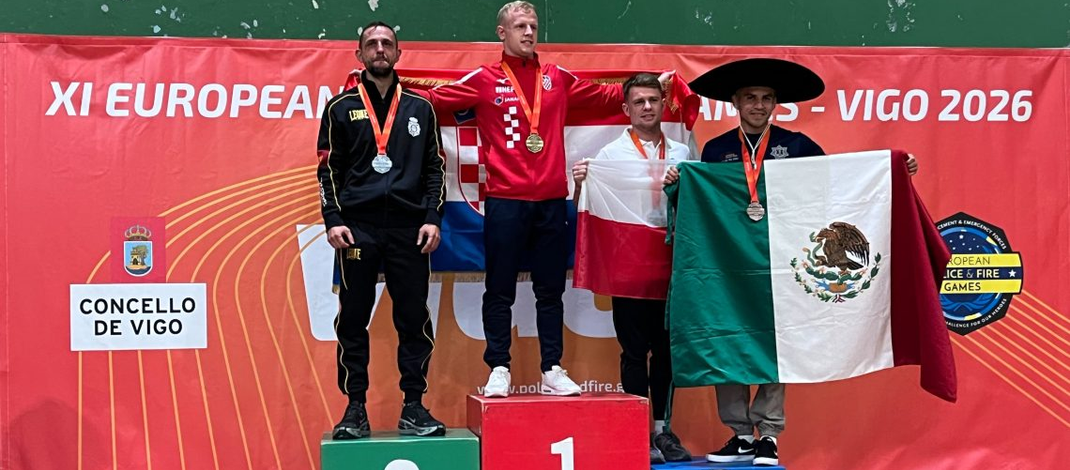 Elementos de la SSP obtienen medallas de oro, plata y bronce en los Juegos Europeos de Policías y Bomberos