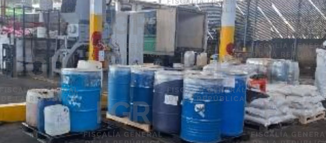 Incinera FGR más de 77 toneladas y más de 61 mil litros de sustancias químicas, además de dos millones de pastillas que contenían fentanil