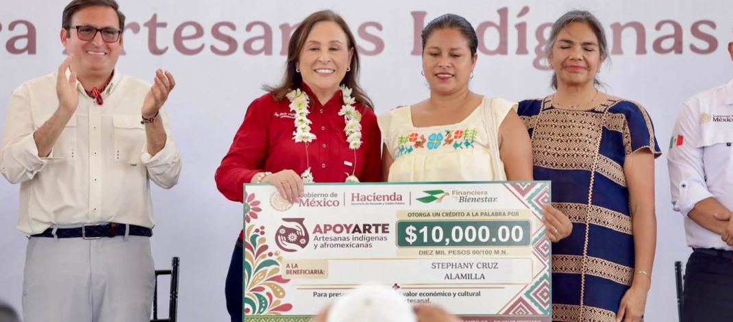 ApoyArte fortalece la autonomía económica de mujeres indígenas y afromexicanas: gobernadora Rocío Nahle