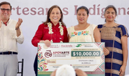 ApoyArte fortalece la autonomía económica de mujeres indígenas y afromexicanas: gobernadora Rocío Nahle