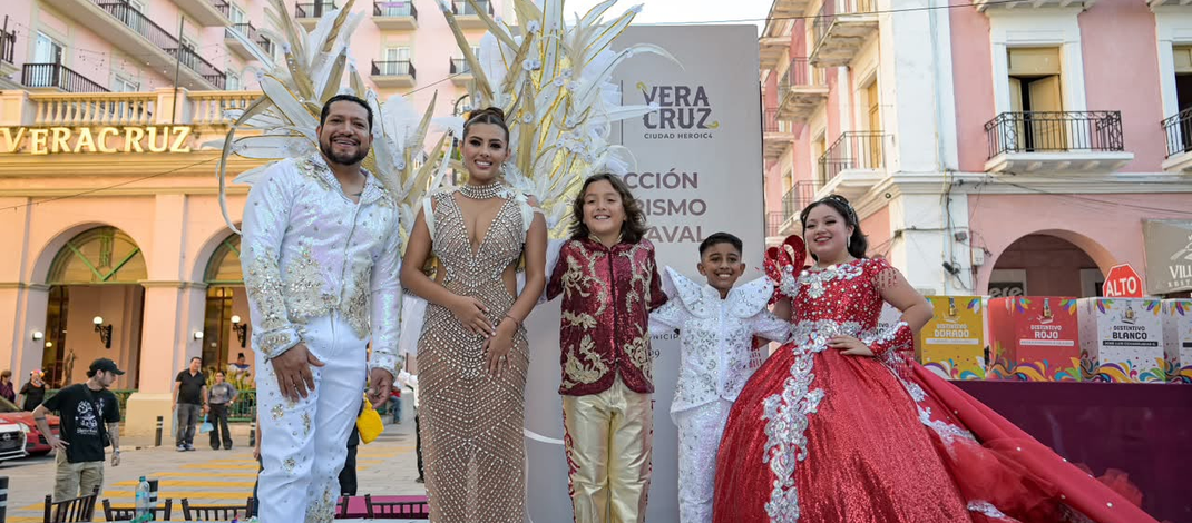 Carnaval de Veracruz 2027 ya tiene reina, rey y reina infantil electos; candidatos a rey infantil siguen en la contienda