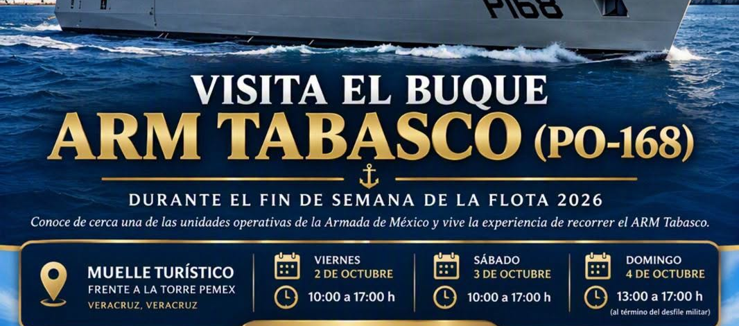 Ciudad de Veracruz será sede del «Fin de Semana de la Flota» de la Secretaría de Marina