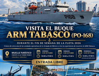 Ciudad de Veracruz será sede del «Fin de Semana de la Flota» de la Secretaría de Marina